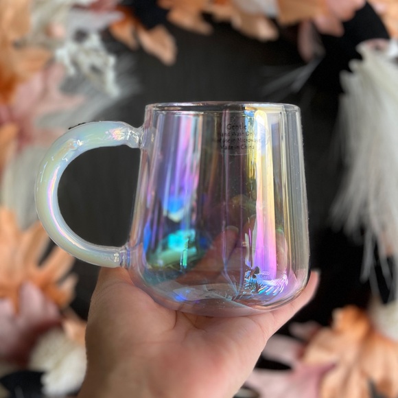 ✨NEW👻Iridescent Glass Mug with Ghost Handle and Iridescent Ghost Mug💖 - Picture 9 of 12
